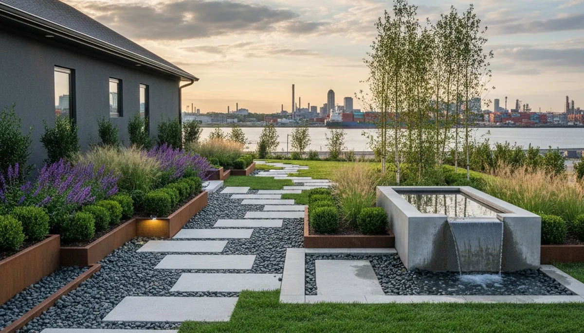 Landscaping team serving Baltimore, MD with professional outdoor property maintenance services