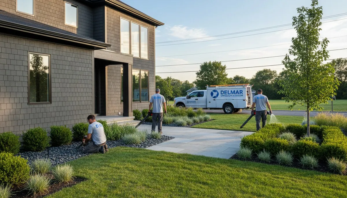 Landscaping crew serving Baltimore, MD, installing and maintaining residential outdoor spaces