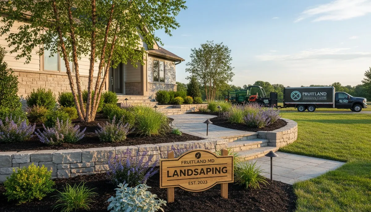 Landscaping crew serving Baltimore, MD with professional yard care and outdoor maintenance