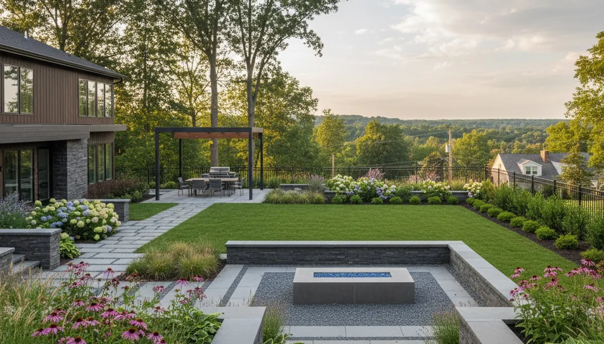 Landscaping crew serving Baltimore, MD, with professional lawn and garden maintenance