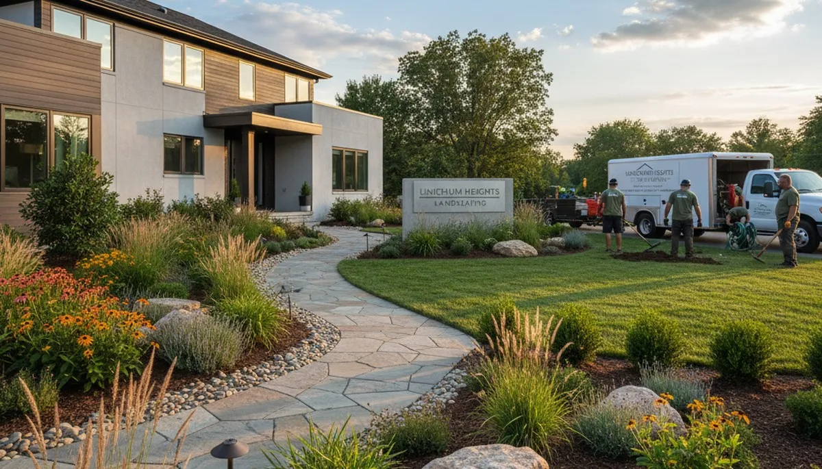 Landscaping team serving Baltimore, MD with professional lawn and landscape maintenance