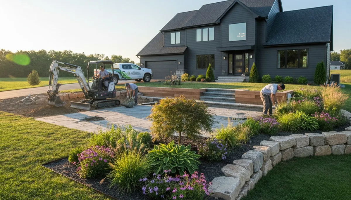 Baltimore MD landscaping service for residential lawn care and landscape maintenance