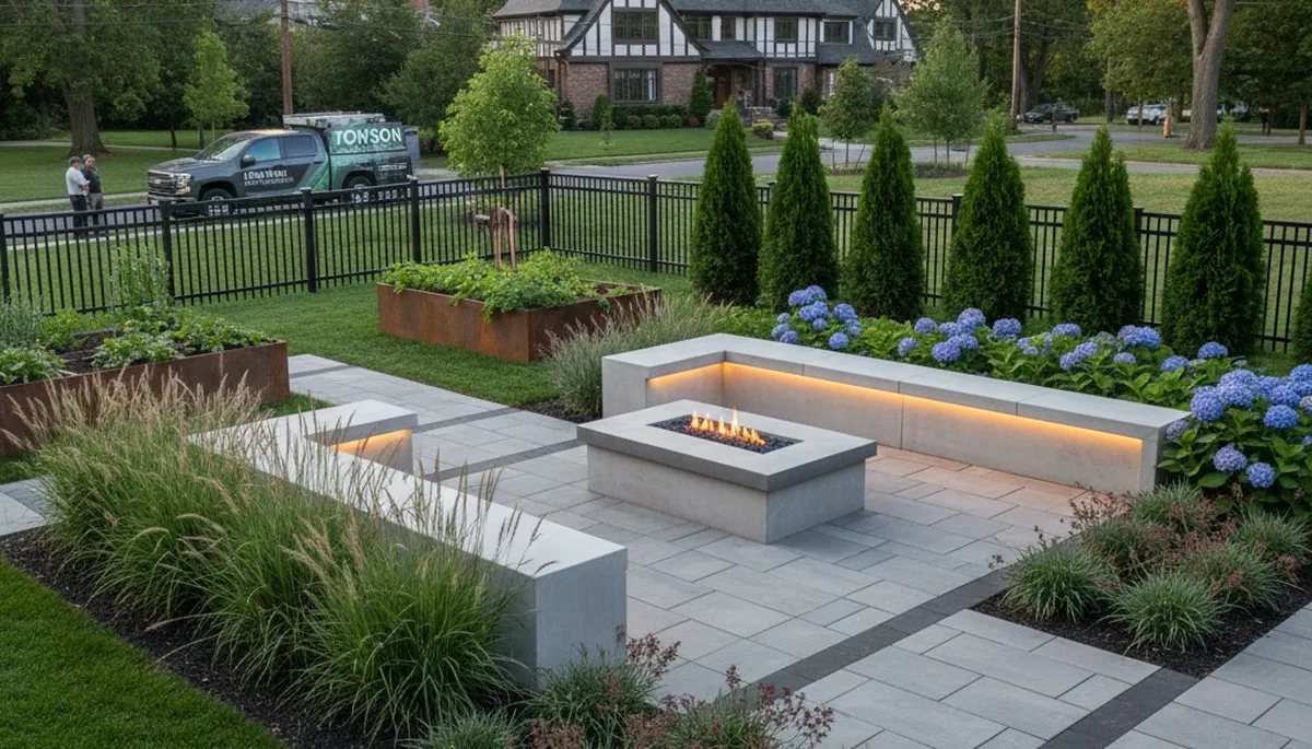Landscaping crew serving Baltimore, MD, providing professional lawn and landscape care